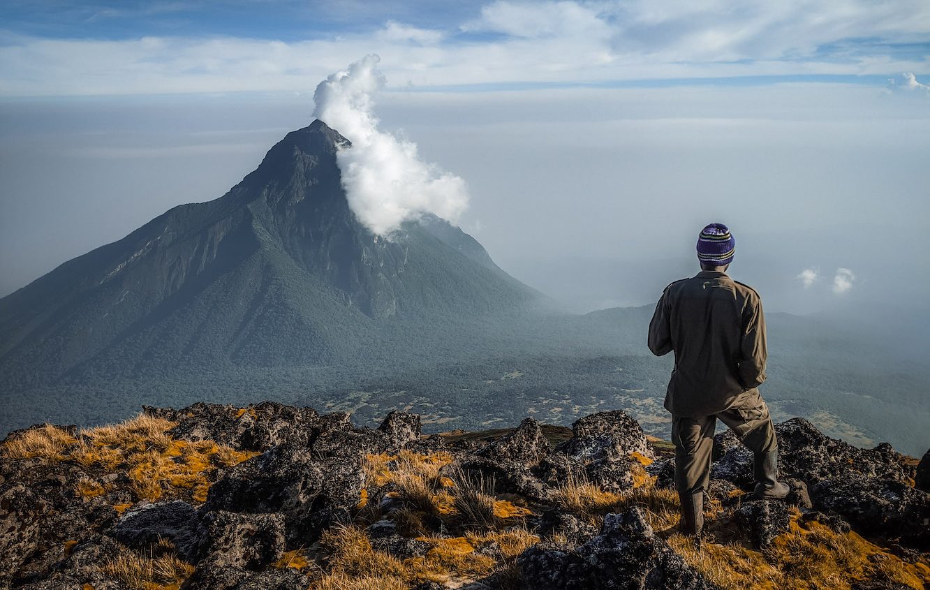 The park's volcanic peaks offer challenging and rewarding climbs